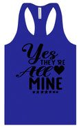 Load image into Gallery viewer, Yes They're All Mine Women's Racerback Tank
