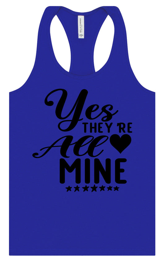 Yes They're All Mine Women's Racerback Tank