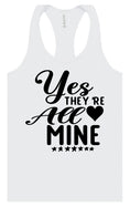 Load image into Gallery viewer, Yes They're All Mine Women's Racerback Tank
