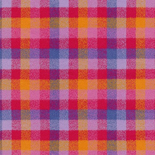 Valentine Bandana | Valentines Day Bandana | Pink Plaid Bandana, Plaid Bandana, Fall Bandana, High Quality Fabric, Pink, Blue, Orange - Southlake Paws