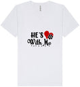 Load image into Gallery viewer, Cutesy He's With Me Unisex V-Neck Shirt
