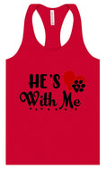 Load image into Gallery viewer, Cutesy He's With Me Women's Racerback Tank
