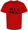 Load image into Gallery viewer, Cutesy He's With Me Children's Gildan Soft Shirt
