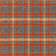 Flannel Dog Bandana, Plaid Bandana, Fall Bandana, High Quality Fabric, Rust, Grey