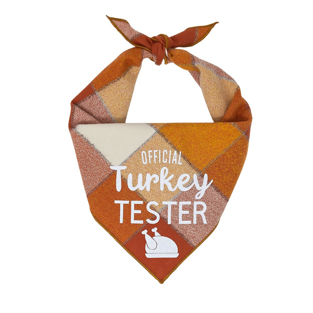 Fall Thanksgiving Bandana | Turkey Bandana | Holiday Dog Bandana | Fall Bandana - Reversible - Southlake Paws