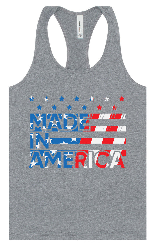 Made in America Women's Racerback Tank