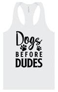 Load image into Gallery viewer, Dogs Before Dudes Women's Racerback Tank
