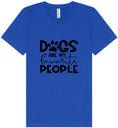 Load image into Gallery viewer, Dogs Are My Favorite People Unisex V-Neck Shirt

