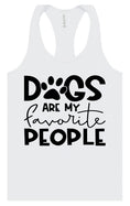 Load image into Gallery viewer, Dogs Are My Favorite People Women's Racerback Tank
