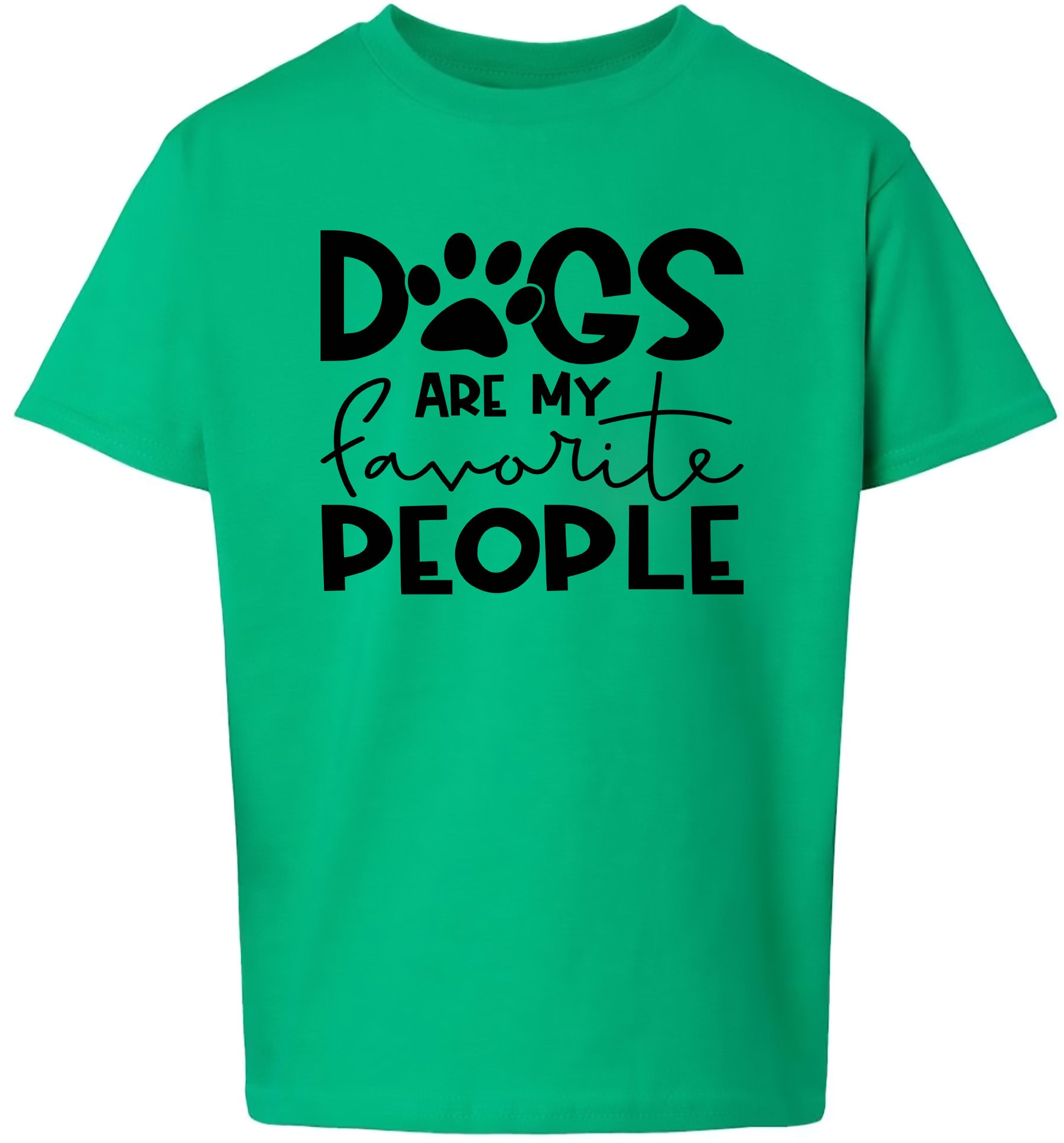 Dogs Are My Favorite People Children's Gildan Soft Shirt
