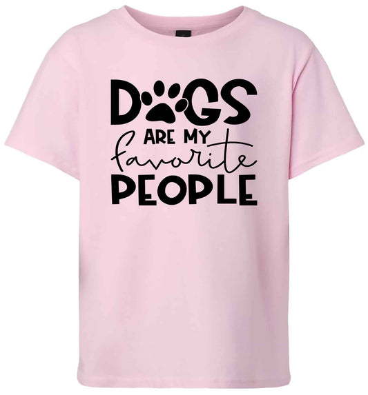 Dogs Are My Favorite People Children's Gildan Soft Shirt