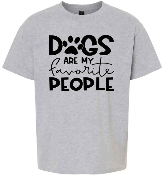 Dogs Are My Favorite People Children's Gildan Soft Shirt