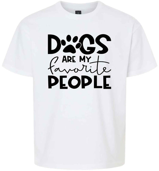 Dogs Are My Favorite People Children's Gildan Soft Shirt