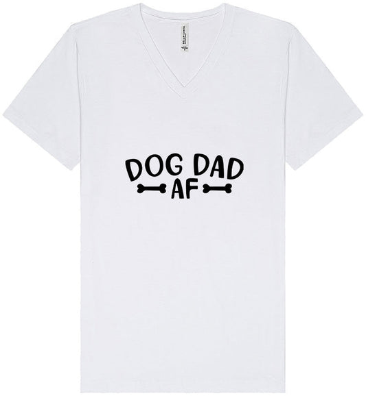 Dog Dad AF Unisex V-Neck Shirt