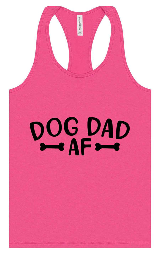 Dog Dad AF Women's Racerback Tank
