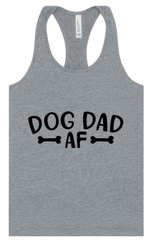 Dog Dad AF Women's Racerback Tank