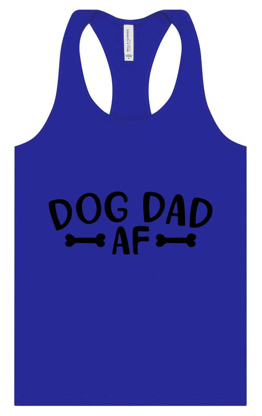Dog Dad AF Women's Racerback Tank