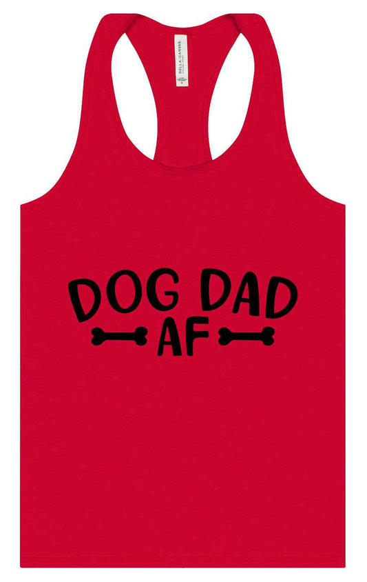 Dog Dad AF Women's Racerback Tank