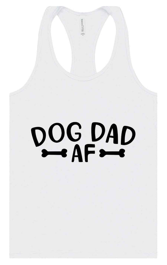 Dog Dad AF Women's Racerback Tank
