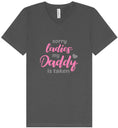 Load image into Gallery viewer, Daddy is Taken Unisex V-Neck Shirt
