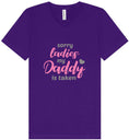 Load image into Gallery viewer, Daddy is Taken Unisex V-Neck Shirt
