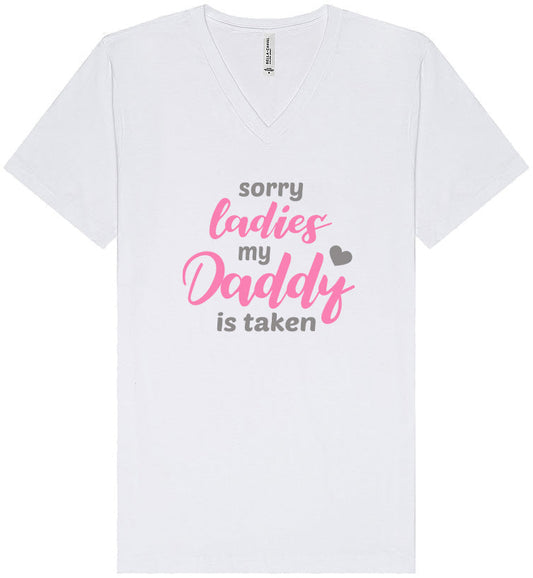 Daddy is Taken Unisex V-Neck Shirt