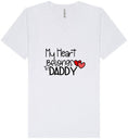 Load image into Gallery viewer, My Heart Belongs to Daddy Unisex V-Neck Shirt
