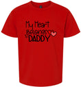 Load image into Gallery viewer, My Heart Belongs to Daddy Children's Gildan Soft Shirt
