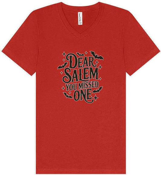Dear Salem You Missed One Unisex V-Neck Shirt