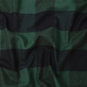 Christmas Bandana - Black & Green Plaid Flannel Dog Bandana  - SANTA'S LITTLE HELPER