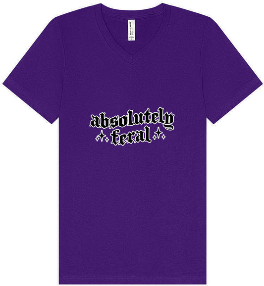 Absolutely Feral Unisex V-Neck Shirt