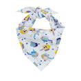 Load image into Gallery viewer, Hanukkah Dog Bandana with Dreidels on White Cotton - Southlake Paws
