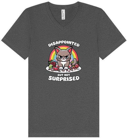 Disappointed, Not Surprised Unisex V-Neck Shirt