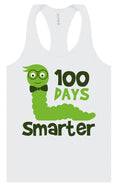 Load image into Gallery viewer, 100 Days Smarter Green Worm Women's Racerback Tank
