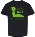 Load image into Gallery viewer, 100 Days Smarter Green Worm Children's Gildan Soft Shirt

