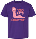 Load image into Gallery viewer, 100 Days Smarter Pink Worm Children's Gildan Soft Shirt
