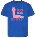 Load image into Gallery viewer, 100 Days Smarter Pink Worm Children's Gildan Soft Shirt
