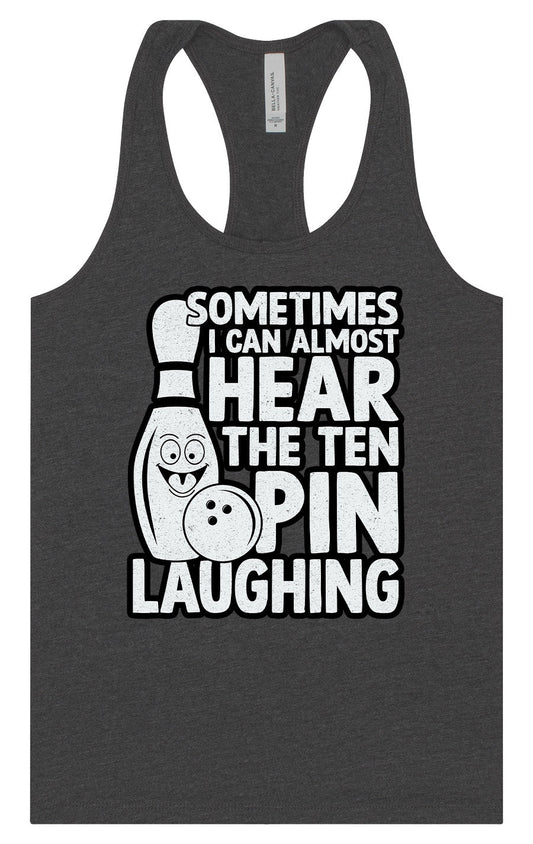 Ten Pin Laughing Women's Racerback Tank
