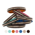 Load image into Gallery viewer, ExionPro Silver Clincher Padded Leather Dog Collar - Conker Padding
