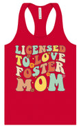 Load image into Gallery viewer, Licensed to Love Foster Mom Women's Racerback Tank

