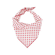 Valentine Bandana | Valentines Day Bandana | Red Hearts Valentine Dog Red Bandana