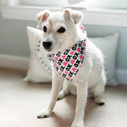 Valentine Bandana | Valentines Day Bandana | XOXO with Pink Hearts