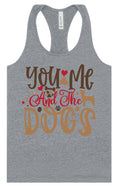 Load image into Gallery viewer, You, Me, and the Dogs Women's Racerback Tank
