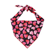 Valentine Bandana | Valentines Day Bandana | Red Hearts Valentine Dog Bandana, Pink Valentine