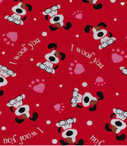 Valentine Bandana | Valentines Day Bandana | Valentine Dog Bandana, Red Valentine, I woof you