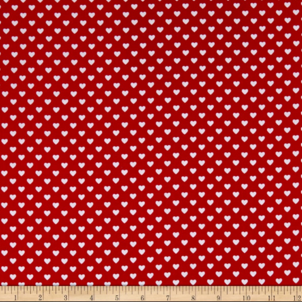 Valentine Bandana | Valentines Day Bandana | White Hearts Valentine Dog Red Bandana - Southlake Paws