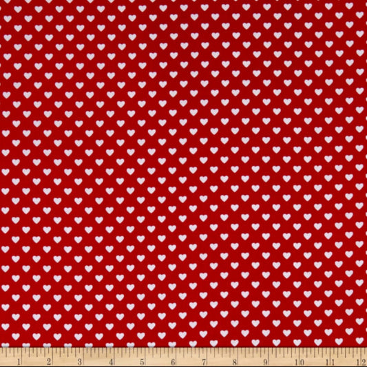 Valentine Bandana | Valentines Day Bandana | White Hearts Valentine Dog Red Bandana - Southlake Paws
