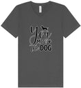 Load image into Gallery viewer, You, Me, and the Dog  Unisex V-Neck Shirt
