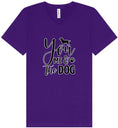 Load image into Gallery viewer, You, Me, and the Dog  Unisex V-Neck Shirt
