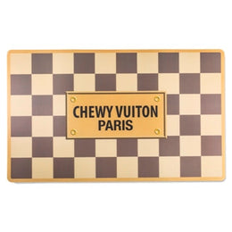 Checker Chewy Vuiton Placemat by Haute Diggity Dog